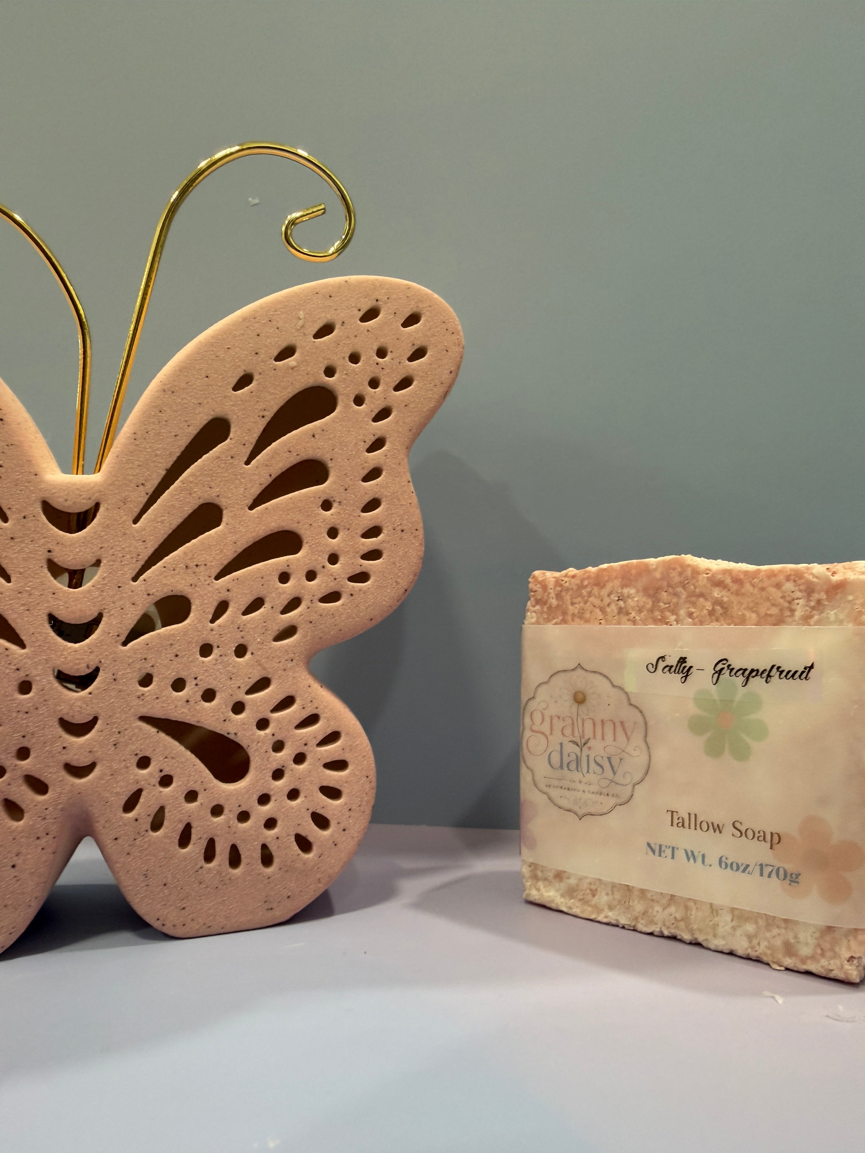 Salty Grapefruit Tallow Bar Soap